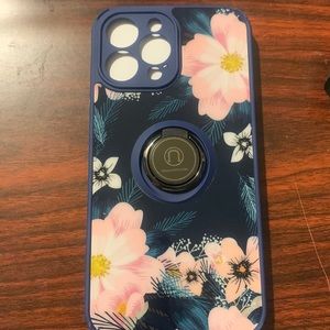 NWT Cute phone Blue flowers phone case IPhone 13 Pro Max 6.7in